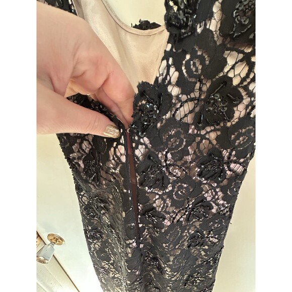 JS Boutique Womens Black Lace & Sequin Cocktail Dress Size 4 - Picture 15 of 16